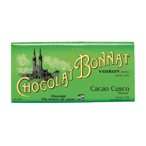 Tablette Chocolat noir 75% Cacao Cusco Pérou | 100 g