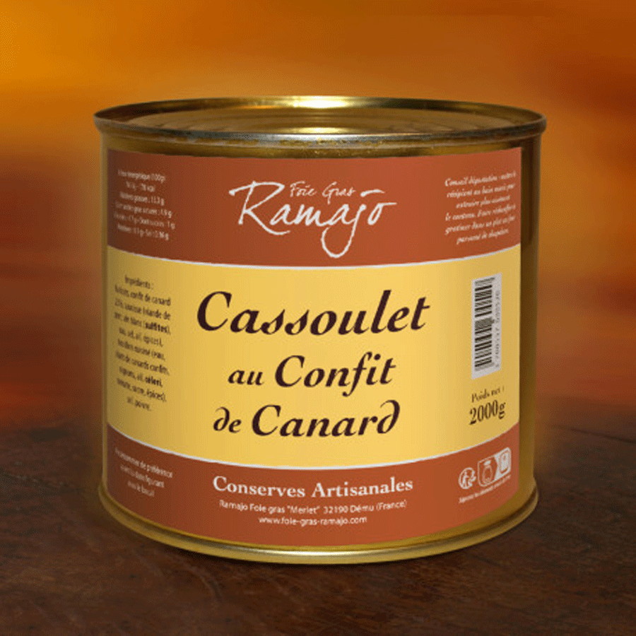 Cassoulet au Confit de Canard IGP Gers | 4 parts | 2 kg