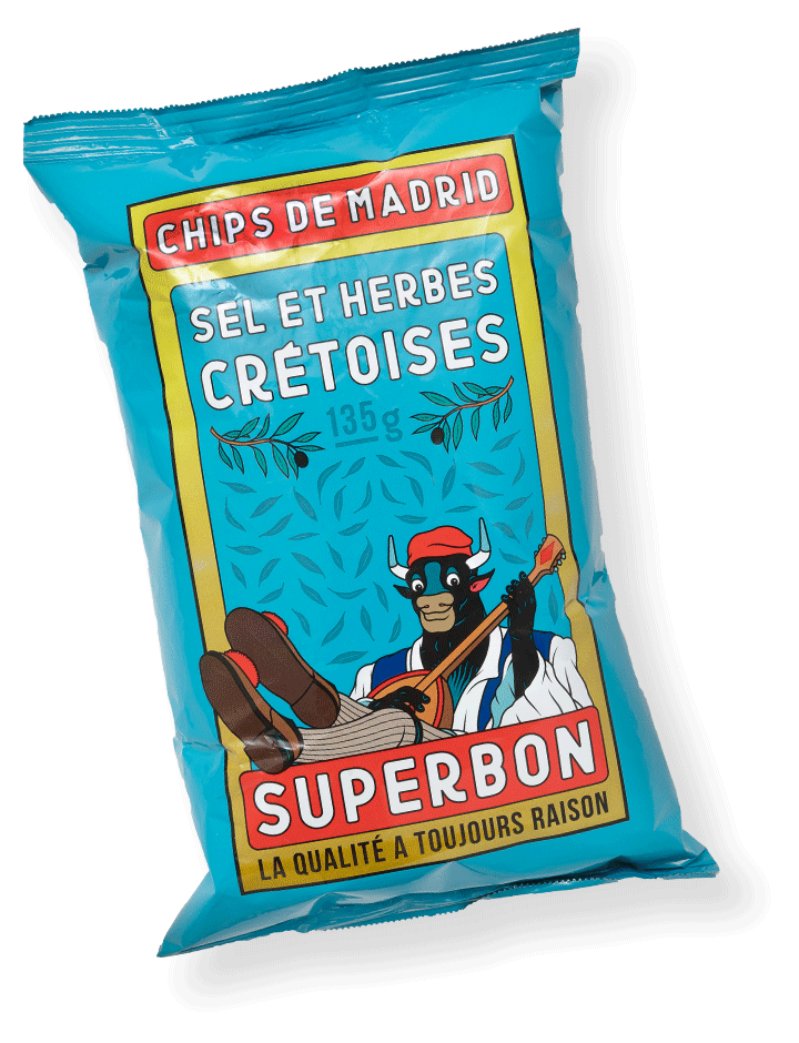 Chips Sel & Herbes Crétoises | 135g