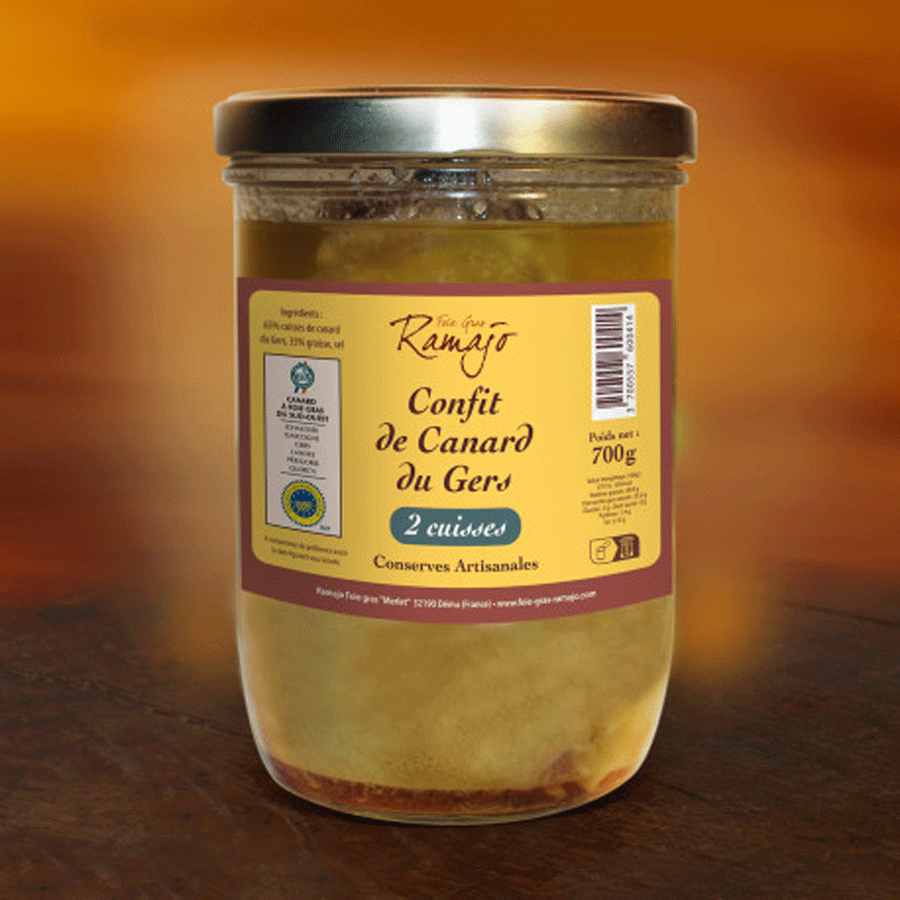 Confit de Canard IGP Gers | 2 cuisses | 750g