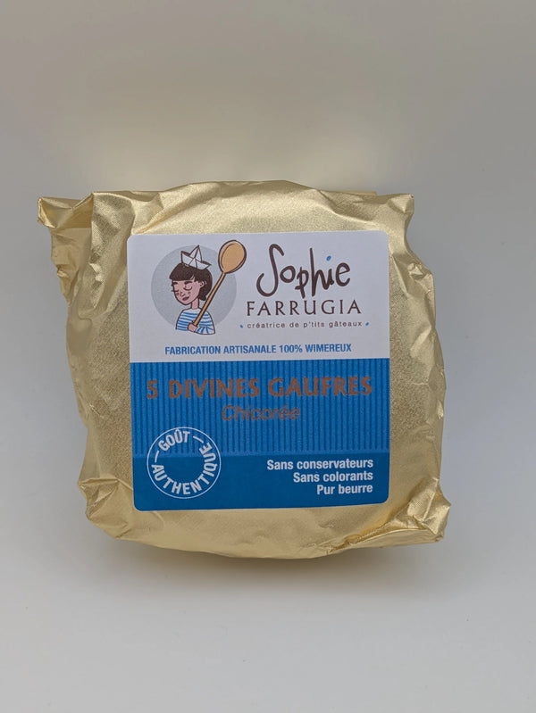Gaufres artisanales à la chicorée Sophie Farrugia.
