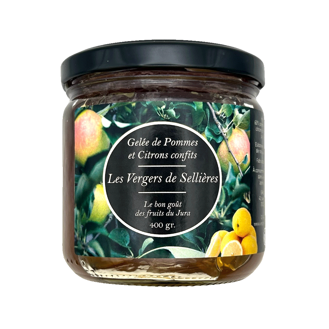 Gelée de Pommes et Citrons Confits | 400g