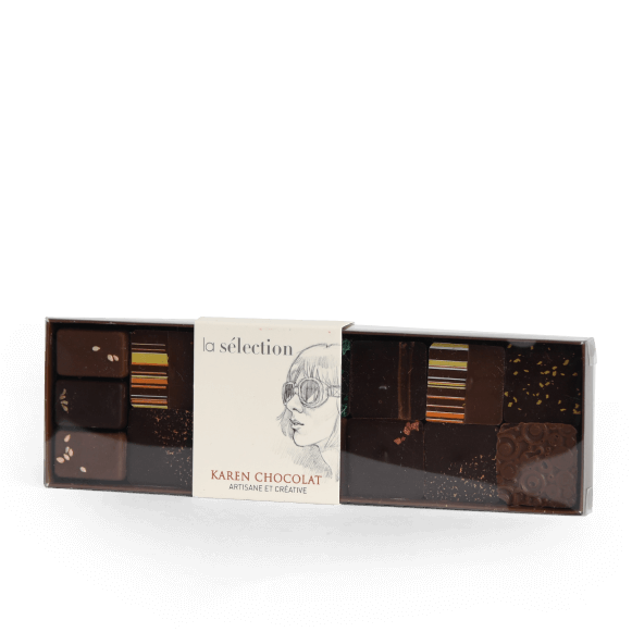 La réglette sélection | Karen Chocolat emballage