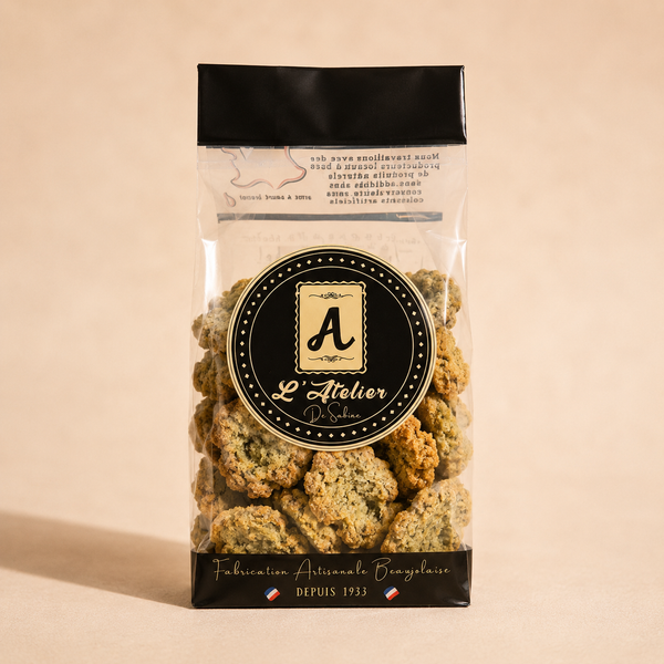 Sachet Sablés Salés Ail des Ours et Tomates/Basilic | 160g