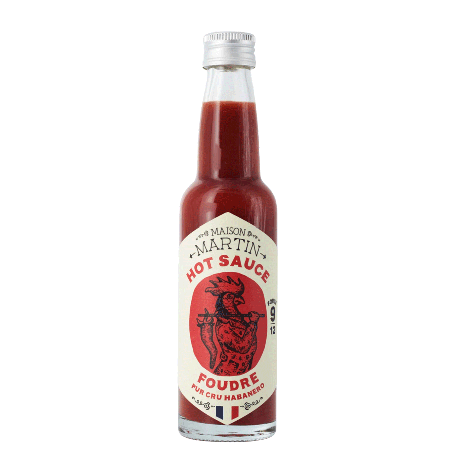 Sauce Martin Foudre Pur Cru Habanero | Force 9/12 | 100g