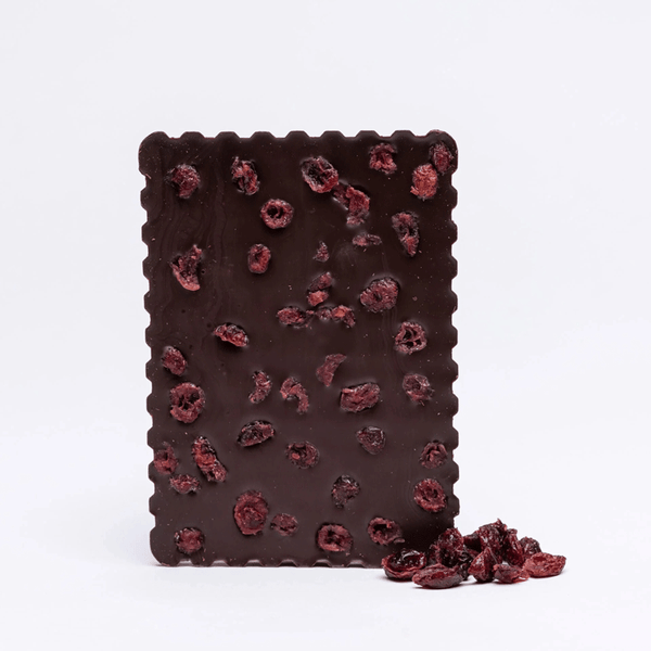 Tablette de Chocolat Noir aux Cranberries | 100g