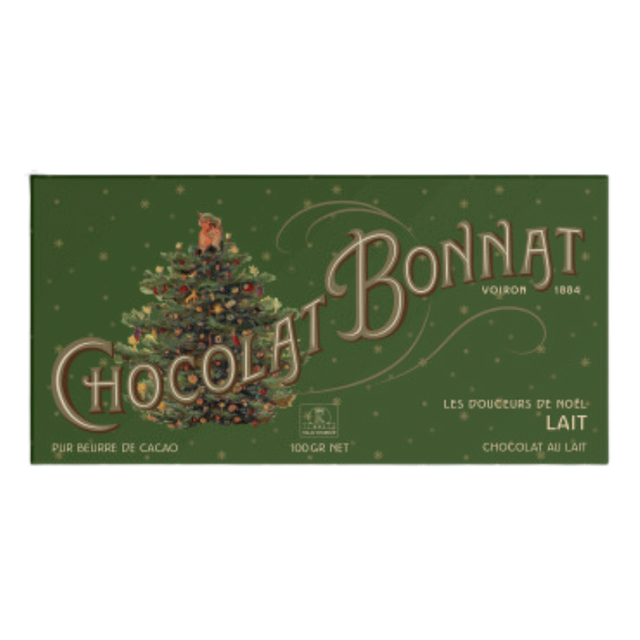 Tablette Chocolat au Lait 65 % de Cacao Spécial Noël | 100g