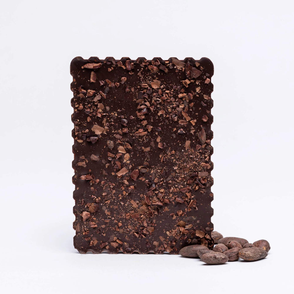 Tablette de chocolat noir et éclats de Fèves de Cacao | La Frigoulette