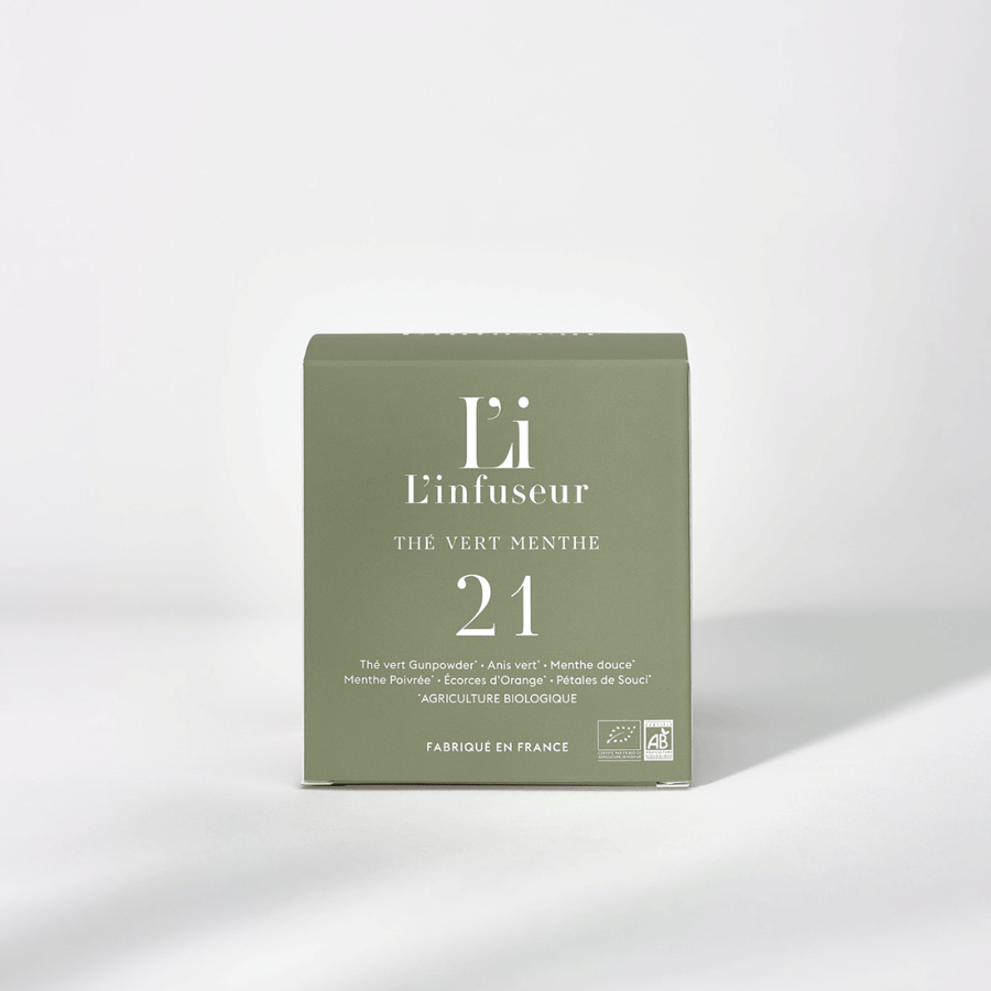 Thé Vert Menthe Bio N°21 | 15 Sachets