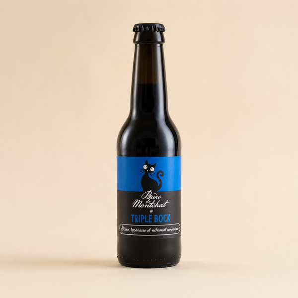 Biere sur fond beige 
