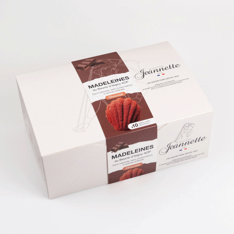 Boîte Madeleines Chocolat | 250g