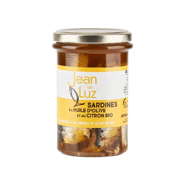 Pot Sardines Sauvages à l'Huile d'Olive et au Citron Bio | 270g