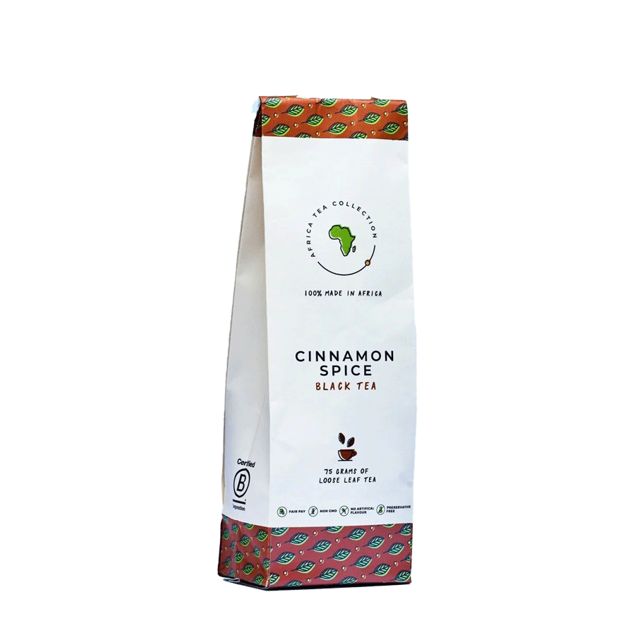 Sachet de thé noir Cinnamon Spice en vrac, 75 g