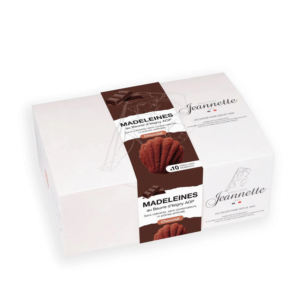 Boîte de 10 Madeleines Chocolat | 250g