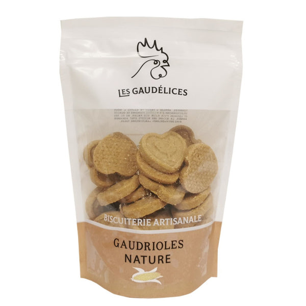 Les Gaudrioles Nature - 180 g - Les Gaudélices, sachet avec zip.