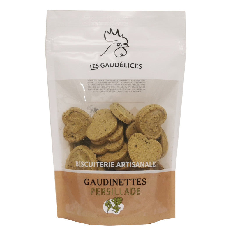 Les Gaudinettes Persillade - 150 g - Les Gaudélices sachet fraîcheur avec zip.