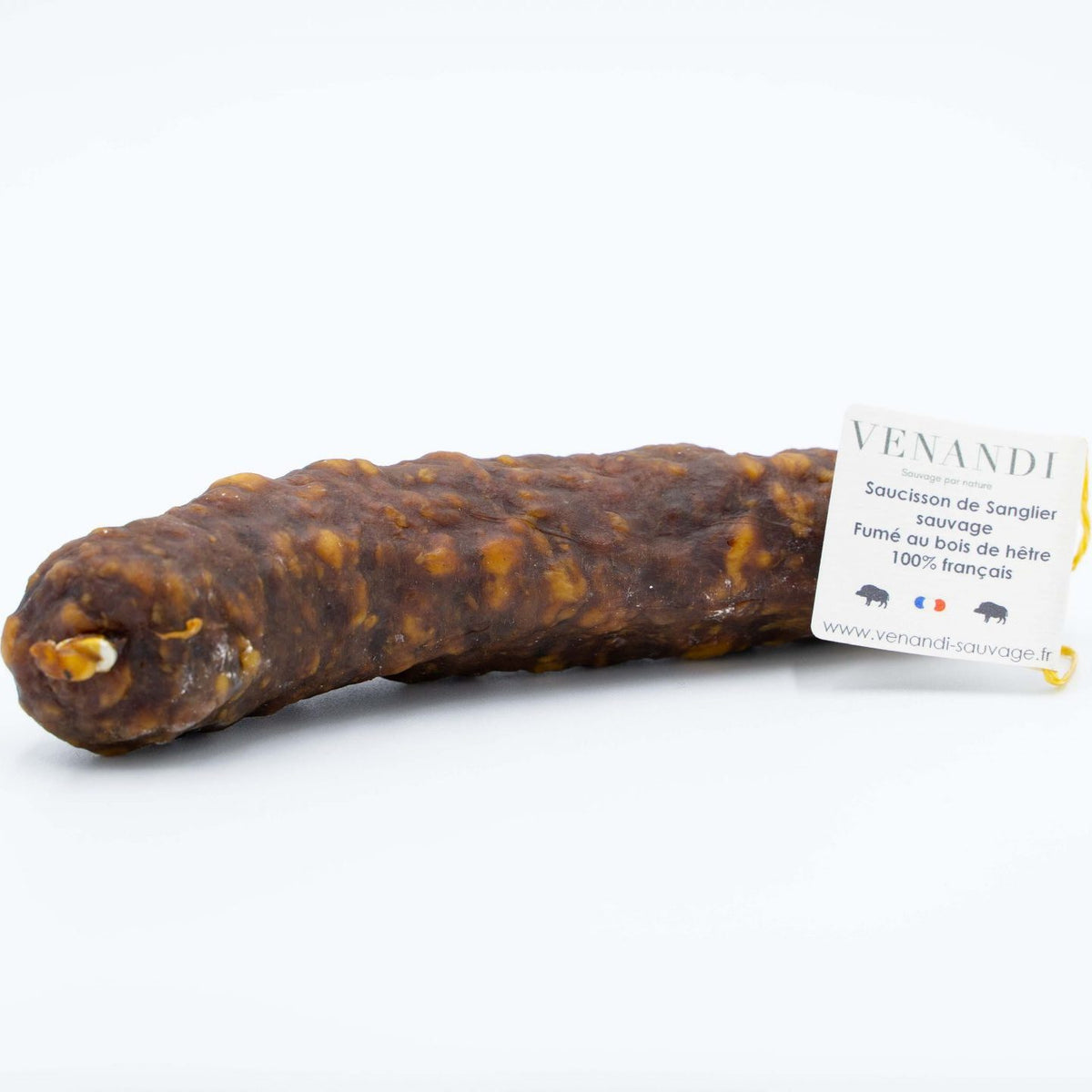 Saucisson au Sanglier Sauvage Fumé au Bois de Hêtre 100 % Français | 150g