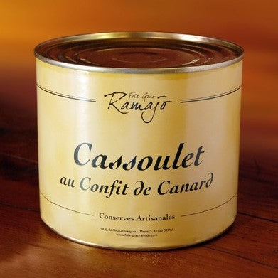 Cassoulet au confit de canard IGP Gers - Ramajo - 4 parts 2 kg