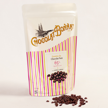 Sachet de Pépites de Chocolat noir 65% de cacao - 500 g - Chocolatier Bonnat