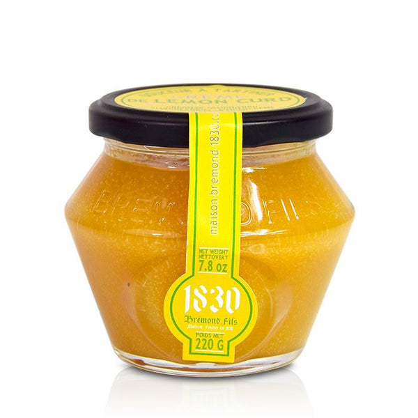 Crème de Lemon Curd - 220 g, La Maison Bremond 1830, tartinable sucré, pâte à tartiner.