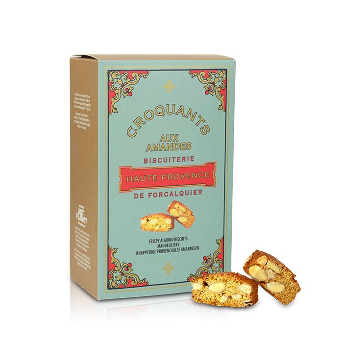 Croquants aux Amandes, biscuit sucré de la maison Brémond 1830, épicerie fine de Provence, 180 g