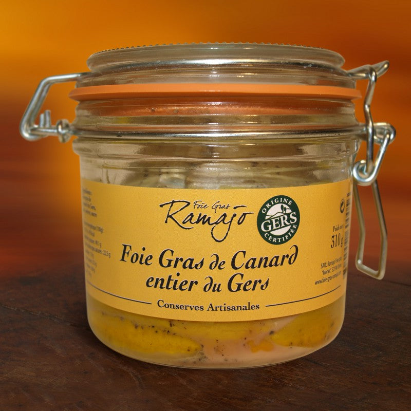 Foie gras de canard entier en verrine -  IGP Gers Ramajo- 310 g