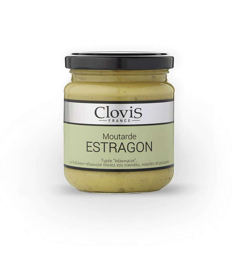 Moutarde à l'estragon - Clovis France - 200 gr