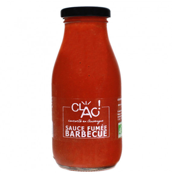 Sauce Fumée Barbecue Bio - 250 g - CLAC, vendue chez communautedugout.com. les conserves CLAC sont fabriquées avec des ingrédients biologiques frais et de saison, et sont artisanalement préparées en Auvergne. #BIO #LOCAL #ARTISANAL